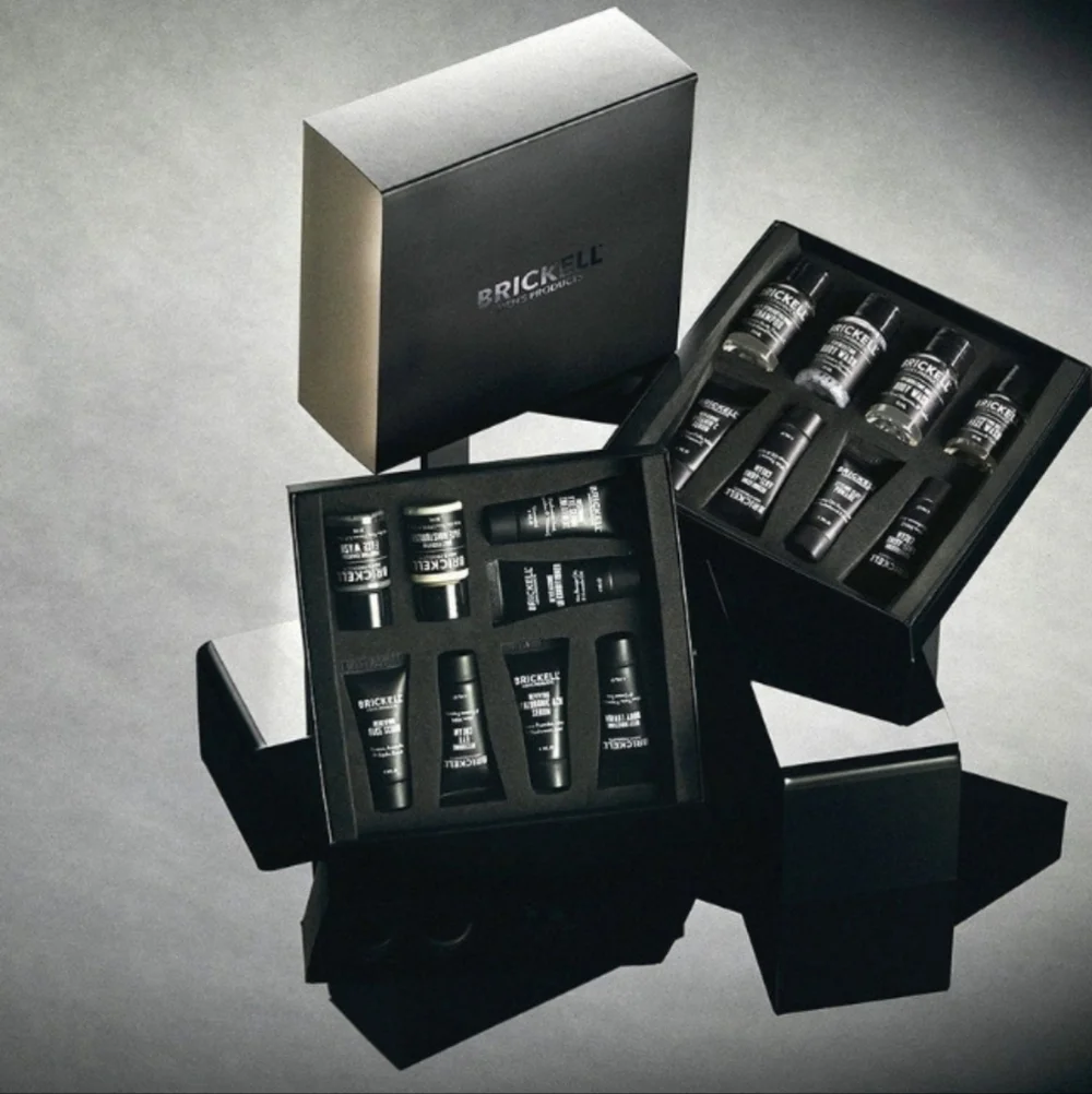 Brickell Men's 16-Piece Skincare Sample Gift Set, NIB